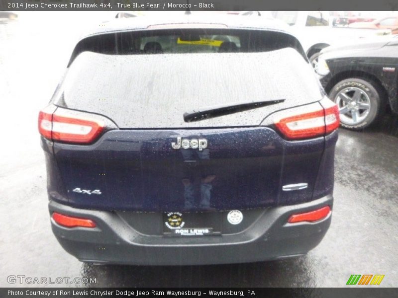 True Blue Pearl / Morocco - Black 2014 Jeep Cherokee Trailhawk 4x4