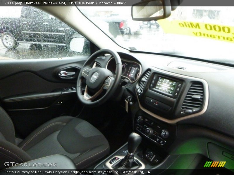 True Blue Pearl / Morocco - Black 2014 Jeep Cherokee Trailhawk 4x4