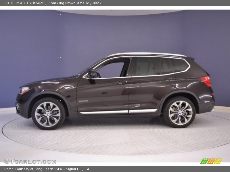 Sparkling Brown Metallic / Black 2016 BMW X3 xDrive28i