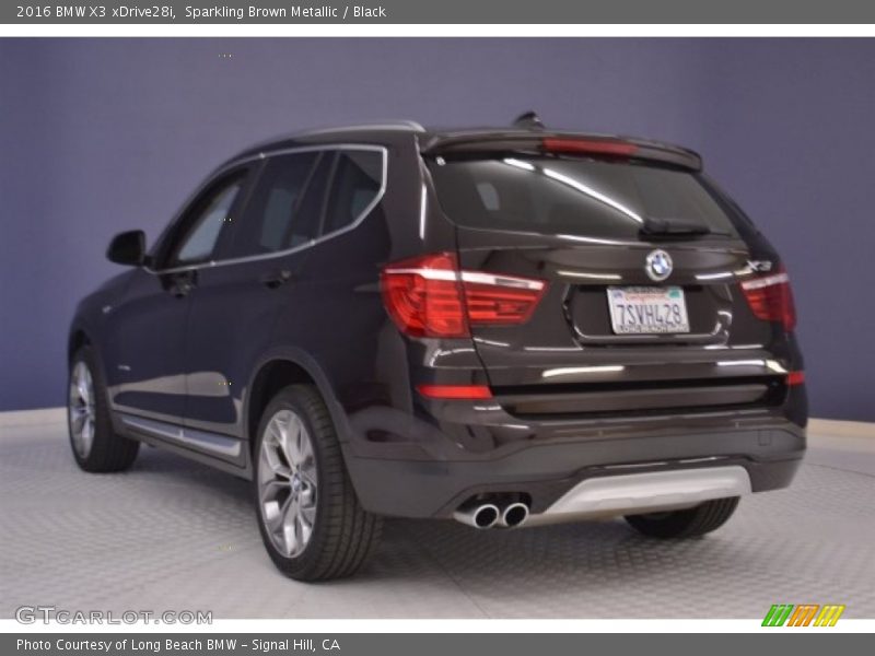 Sparkling Brown Metallic / Black 2016 BMW X3 xDrive28i