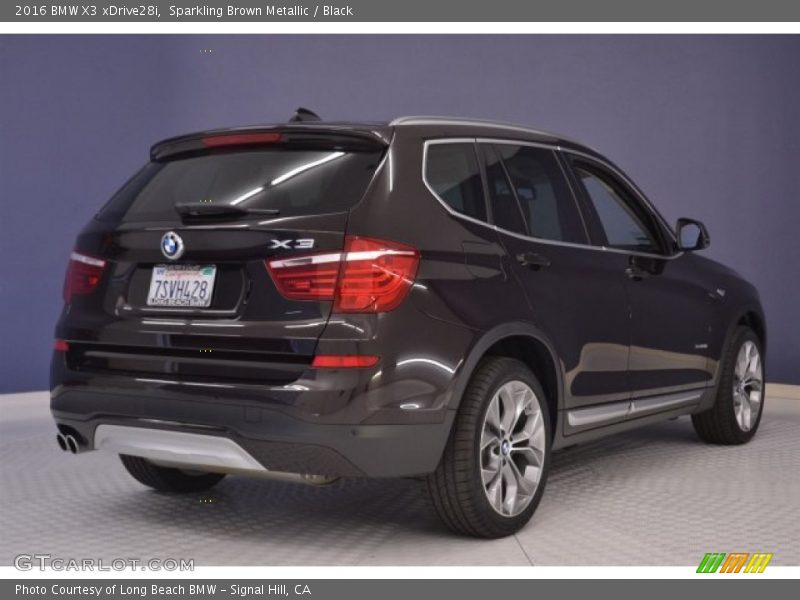 Sparkling Brown Metallic / Black 2016 BMW X3 xDrive28i
