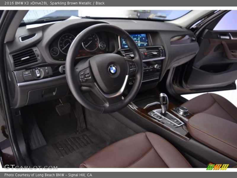 Sparkling Brown Metallic / Black 2016 BMW X3 xDrive28i
