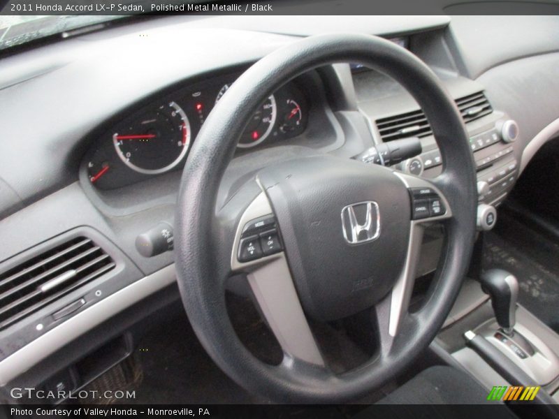 Polished Metal Metallic / Black 2011 Honda Accord LX-P Sedan