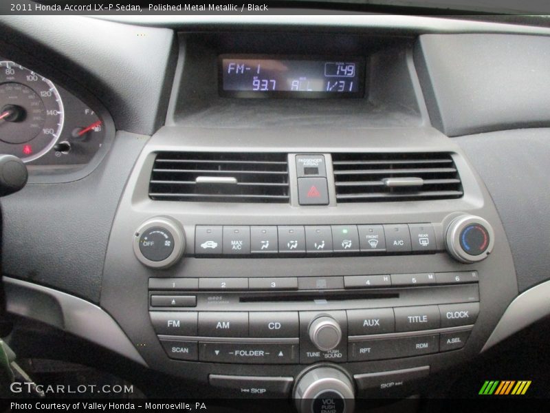 Polished Metal Metallic / Black 2011 Honda Accord LX-P Sedan