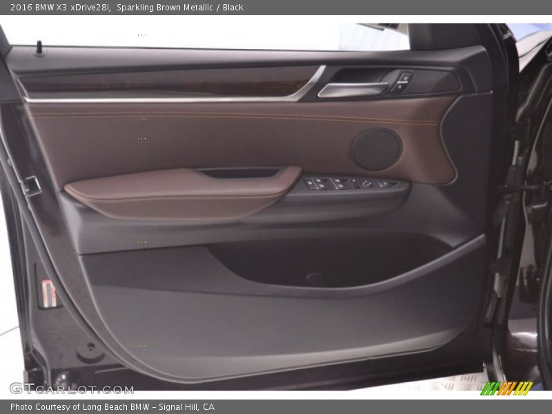 Sparkling Brown Metallic / Black 2016 BMW X3 xDrive28i