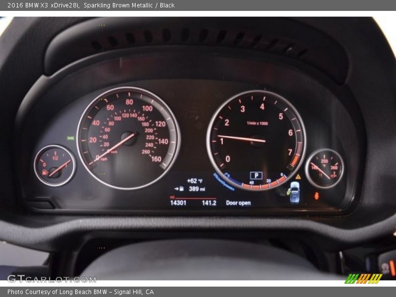 Sparkling Brown Metallic / Black 2016 BMW X3 xDrive28i