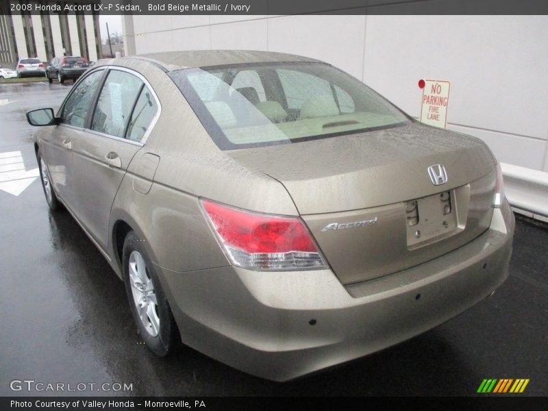 Bold Beige Metallic / Ivory 2008 Honda Accord LX-P Sedan