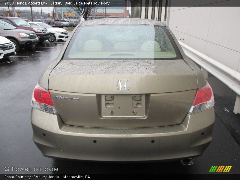 Bold Beige Metallic / Ivory 2008 Honda Accord LX-P Sedan