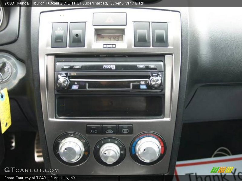 Super Silver / Black 2003 Hyundai Tiburon Tuscani 2.7 Elisa GT Supercharged