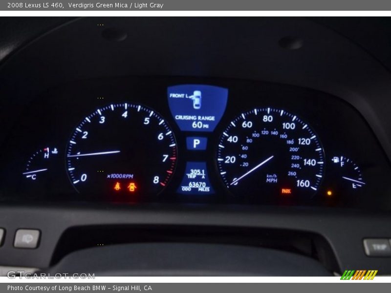 Verdigris Green Mica / Light Gray 2008 Lexus LS 460