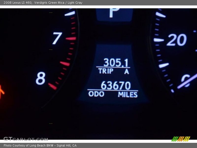 Verdigris Green Mica / Light Gray 2008 Lexus LS 460