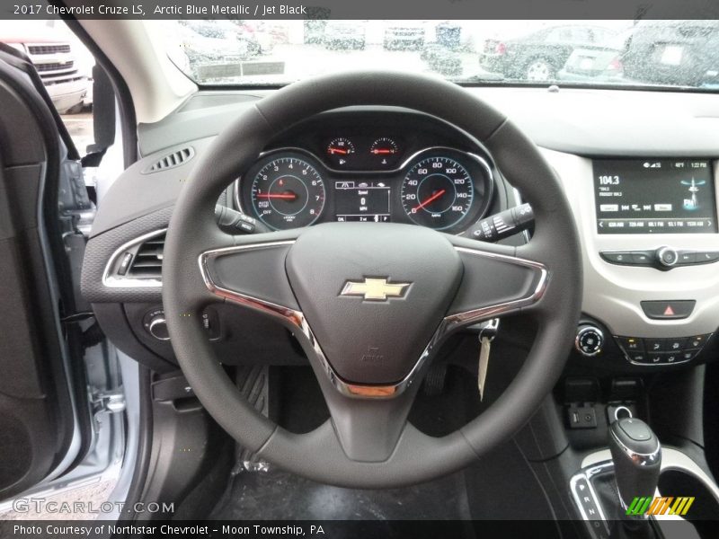 Arctic Blue Metallic / Jet Black 2017 Chevrolet Cruze LS