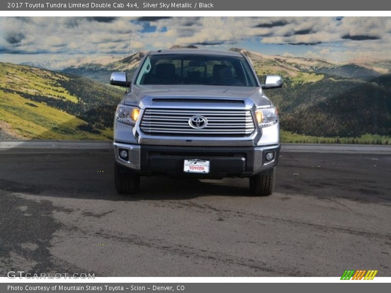 Silver Sky Metallic / Black 2017 Toyota Tundra Limited Double Cab 4x4