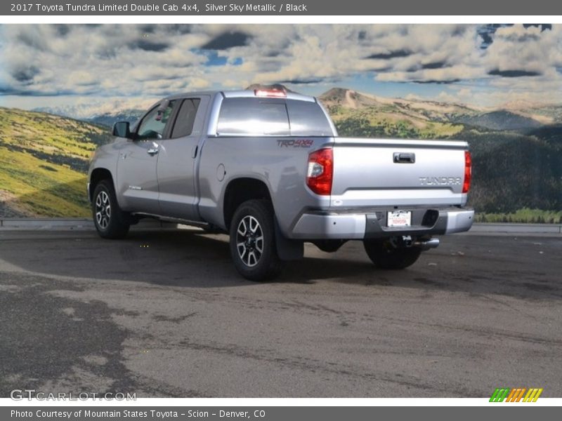 Silver Sky Metallic / Black 2017 Toyota Tundra Limited Double Cab 4x4