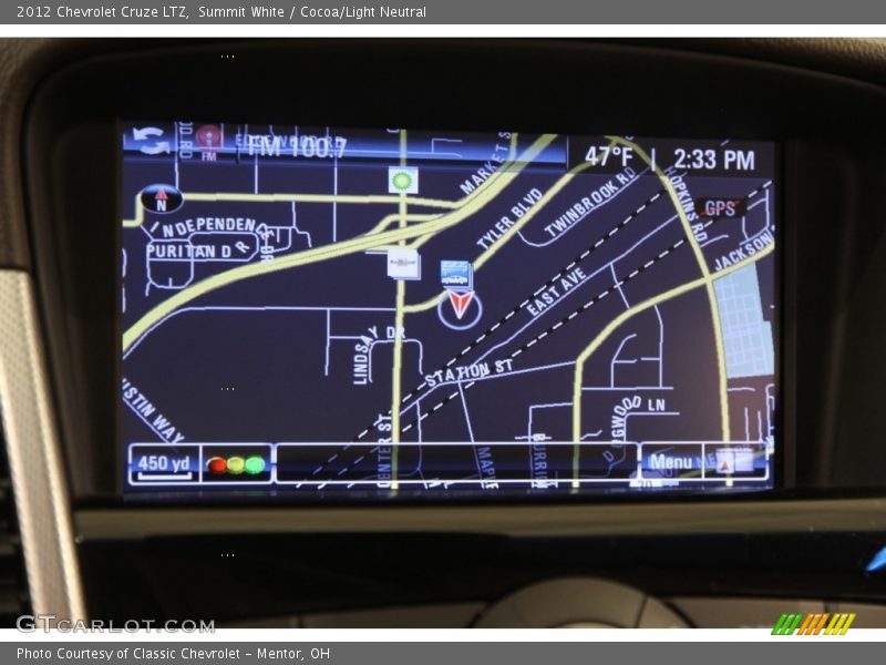 Summit White / Cocoa/Light Neutral 2012 Chevrolet Cruze LTZ