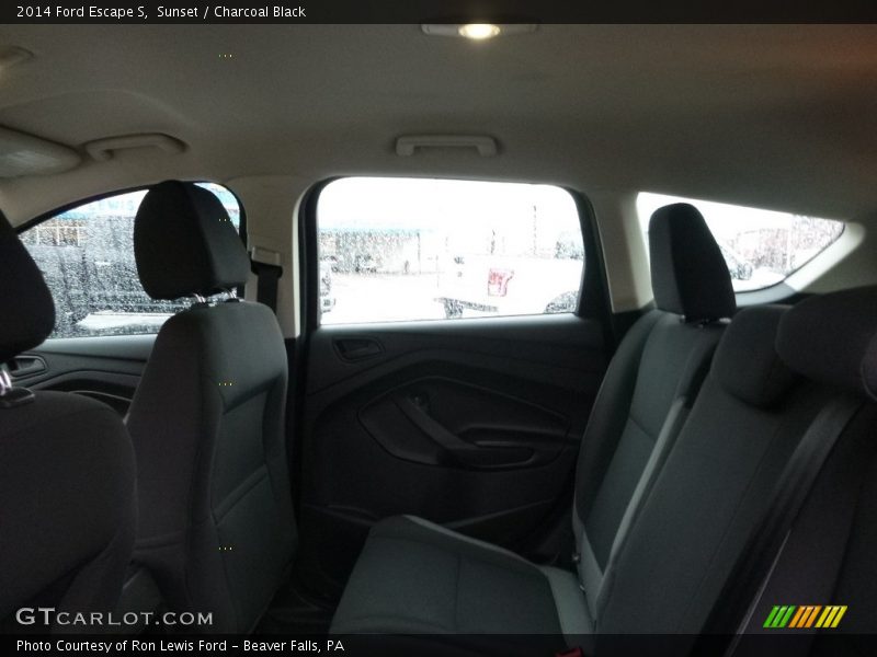 Sunset / Charcoal Black 2014 Ford Escape S