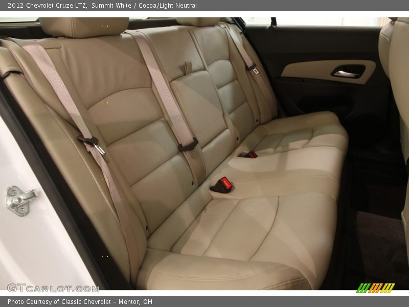 Summit White / Cocoa/Light Neutral 2012 Chevrolet Cruze LTZ