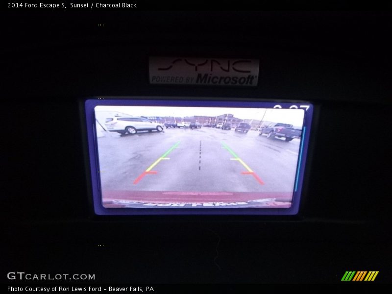 Sunset / Charcoal Black 2014 Ford Escape S