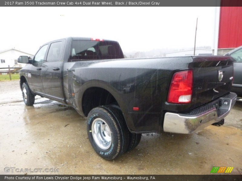 Black / Black/Diesel Gray 2017 Ram 3500 Tradesman Crew Cab 4x4 Dual Rear Wheel