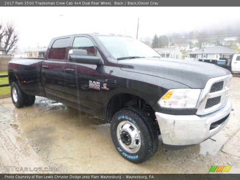 Black / Black/Diesel Gray 2017 Ram 3500 Tradesman Crew Cab 4x4 Dual Rear Wheel