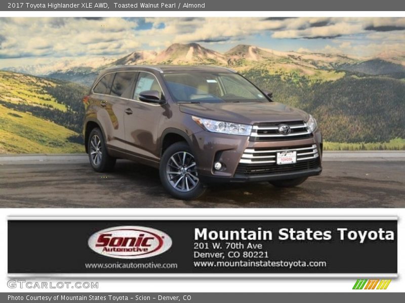 Toasted Walnut Pearl / Almond 2017 Toyota Highlander XLE AWD