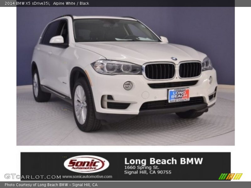 Alpine White / Black 2014 BMW X5 sDrive35i