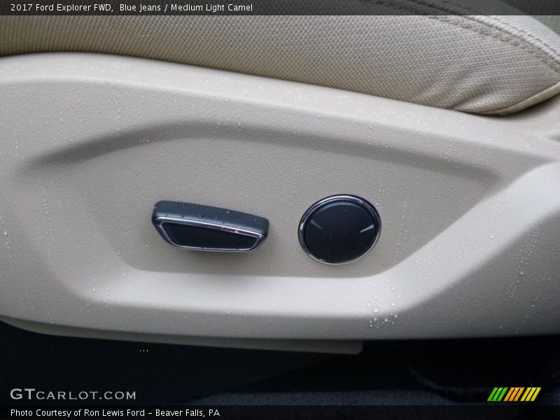 Blue Jeans / Medium Light Camel 2017 Ford Explorer FWD