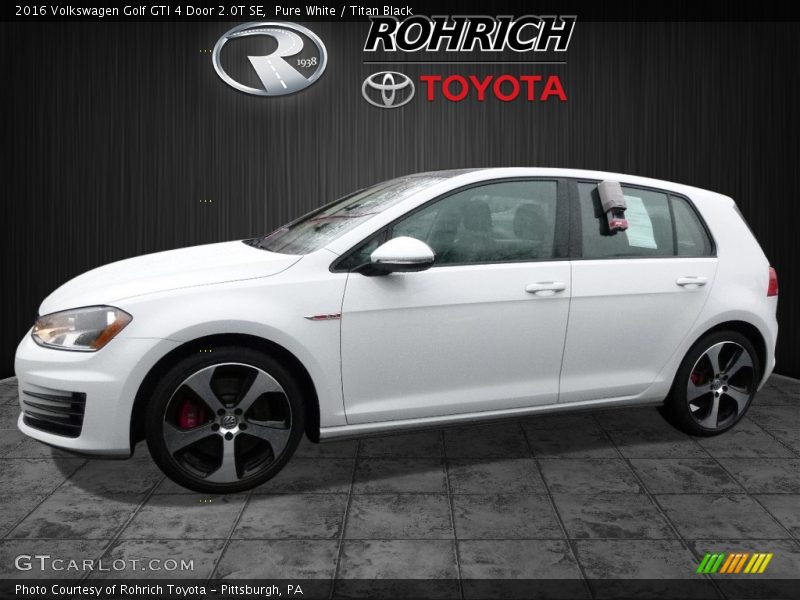 Pure White / Titan Black 2016 Volkswagen Golf GTI 4 Door 2.0T SE