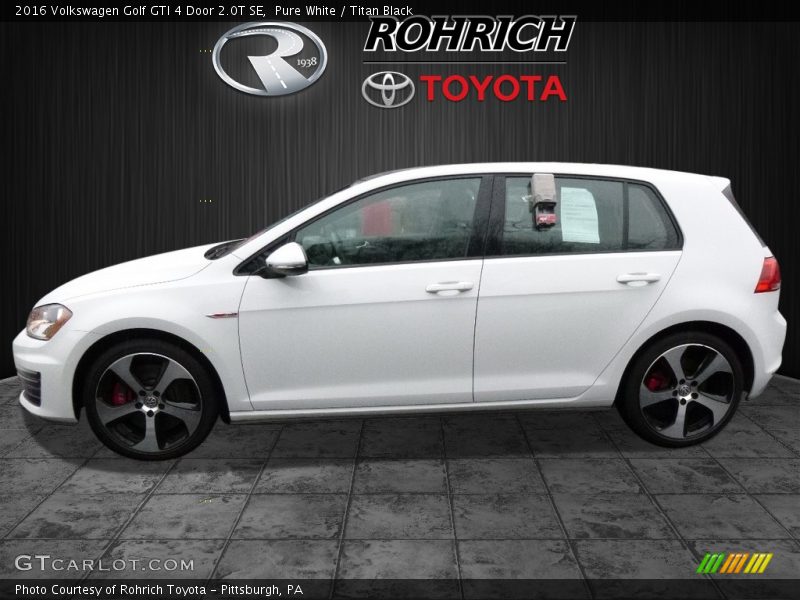 Pure White / Titan Black 2016 Volkswagen Golf GTI 4 Door 2.0T SE