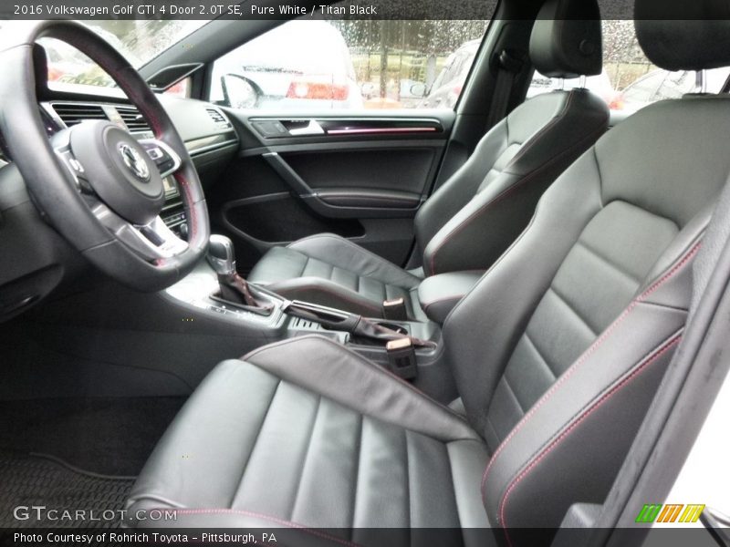  2016 Golf GTI 4 Door 2.0T SE Titan Black Interior