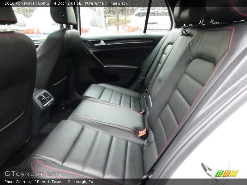 Rear Seat of 2016 Golf GTI 4 Door 2.0T SE