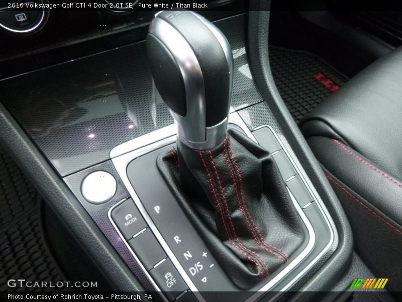  2016 Golf GTI 4 Door 2.0T SE 6 Speed Automatic Shifter