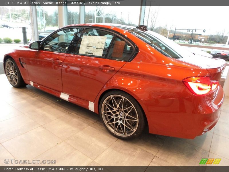 Sakhir Orange II Metallic / Sakhir Orange/Black 2017 BMW M3 Sedan