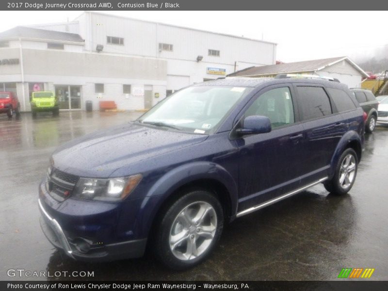 Contusion Blue / Black 2017 Dodge Journey Crossroad AWD