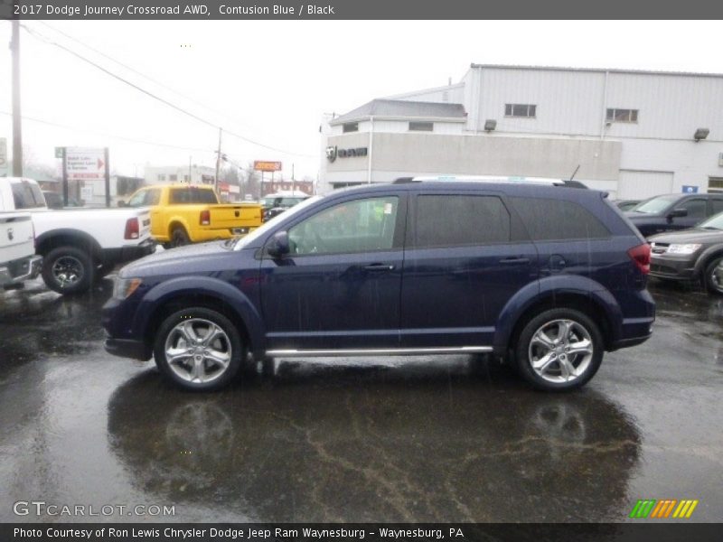Contusion Blue / Black 2017 Dodge Journey Crossroad AWD