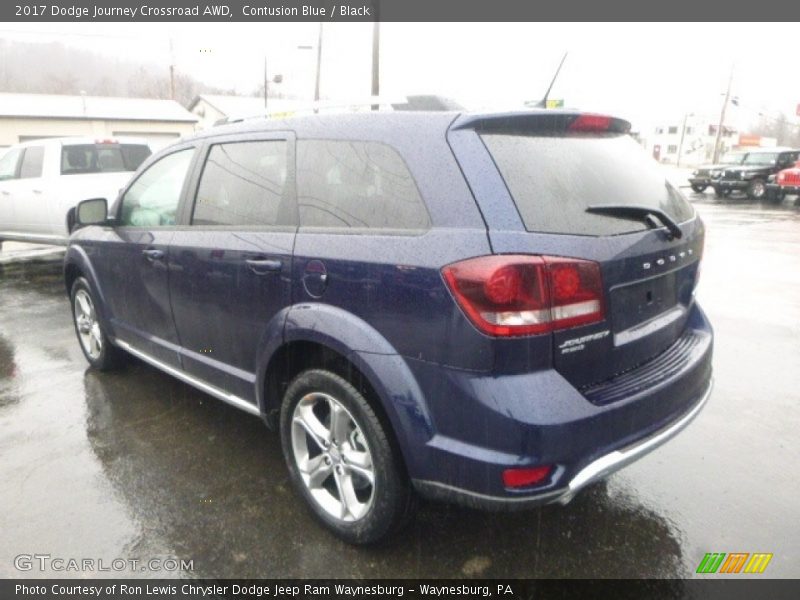 Contusion Blue / Black 2017 Dodge Journey Crossroad AWD