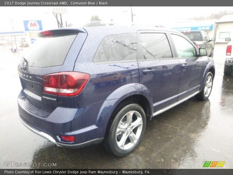Contusion Blue / Black 2017 Dodge Journey Crossroad AWD