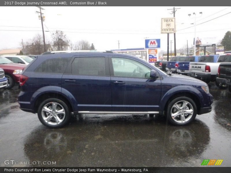 Contusion Blue / Black 2017 Dodge Journey Crossroad AWD