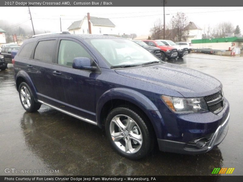 Contusion Blue / Black 2017 Dodge Journey Crossroad AWD