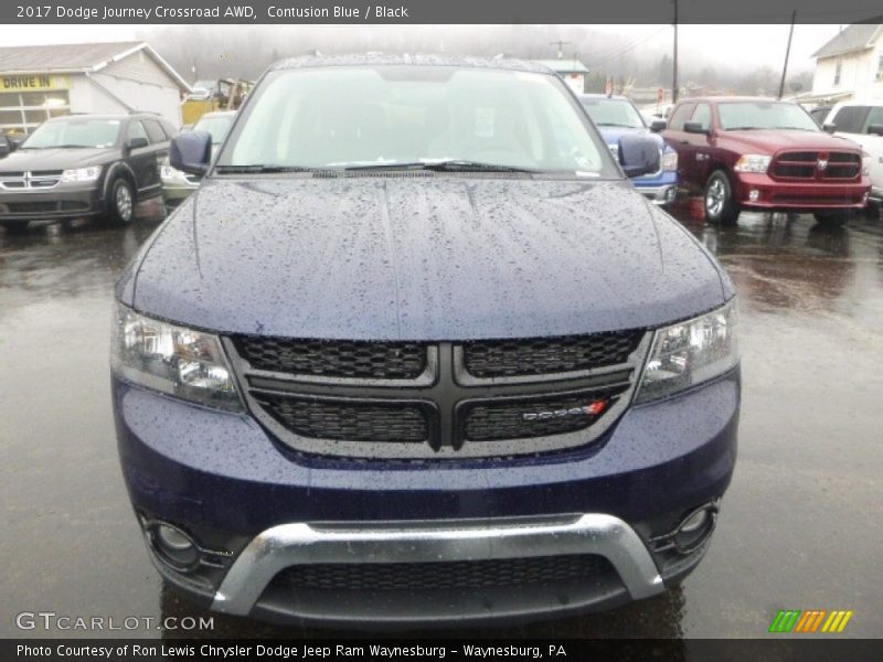 Contusion Blue / Black 2017 Dodge Journey Crossroad AWD