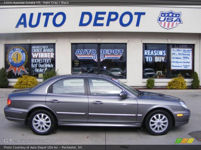 Slate Gray / Black 2004 Hyundai Sonata V6