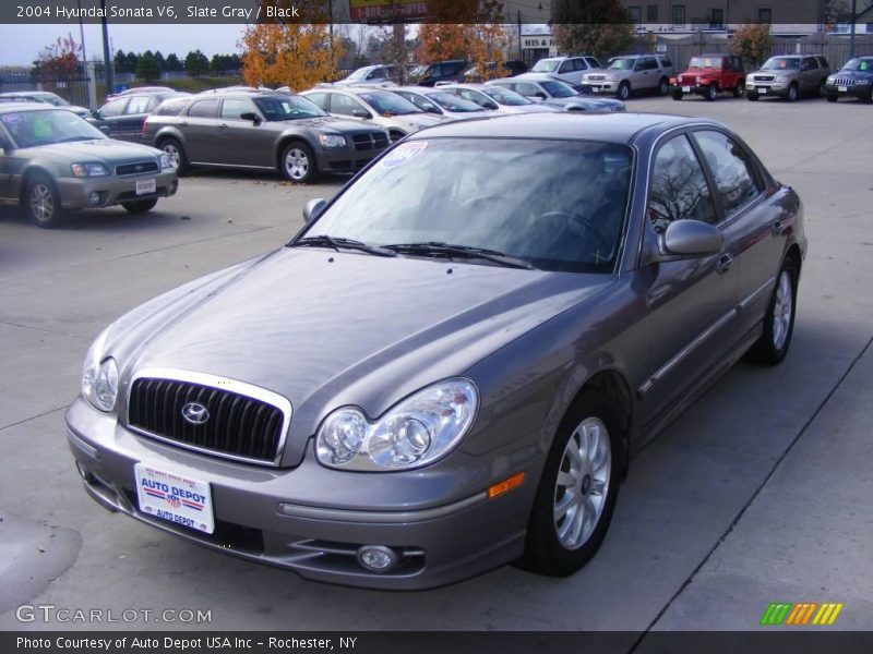 Slate Gray / Black 2004 Hyundai Sonata V6