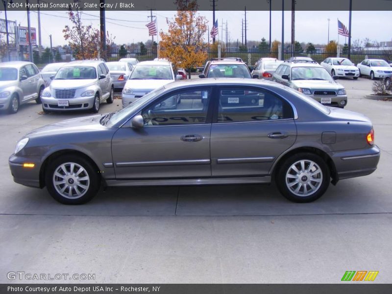 Slate Gray / Black 2004 Hyundai Sonata V6