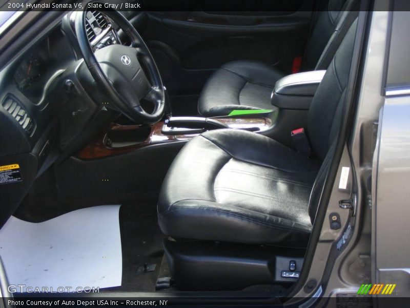 Slate Gray / Black 2004 Hyundai Sonata V6