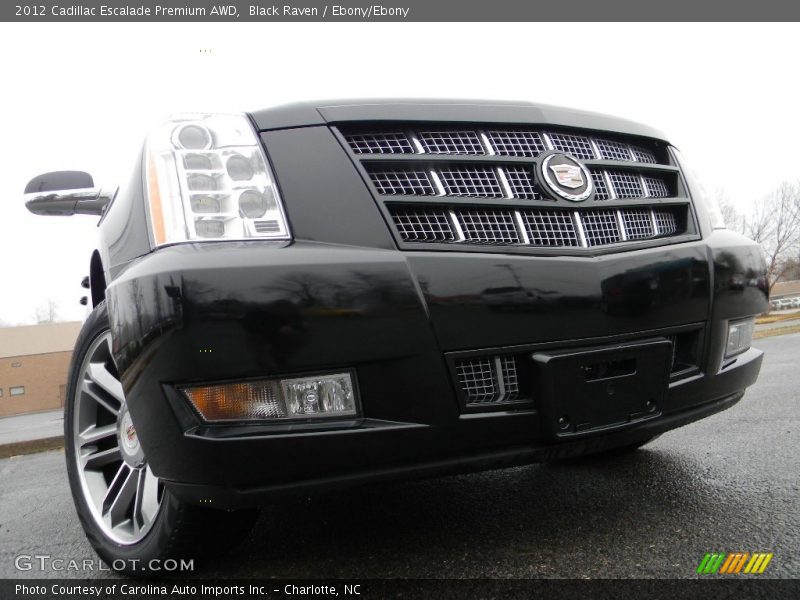 Black Raven / Ebony/Ebony 2012 Cadillac Escalade Premium AWD