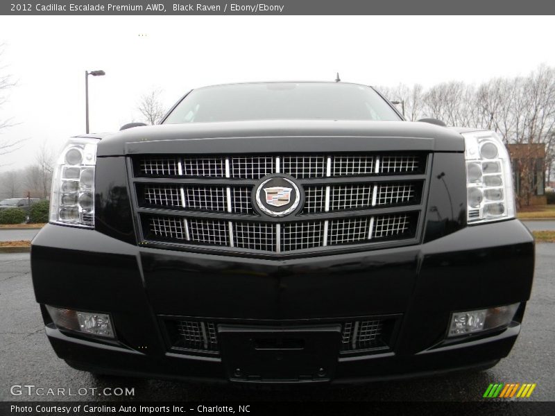 Black Raven / Ebony/Ebony 2012 Cadillac Escalade Premium AWD