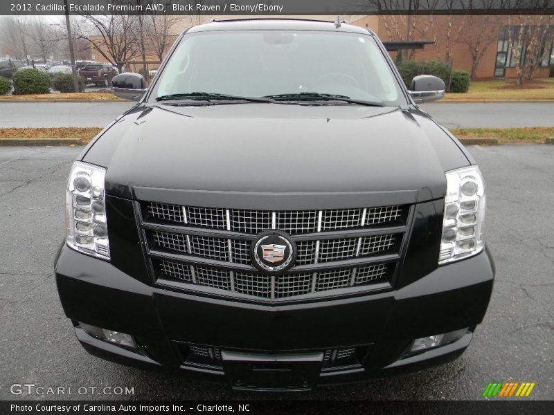 Black Raven / Ebony/Ebony 2012 Cadillac Escalade Premium AWD