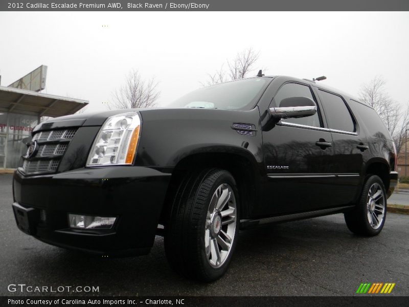 Black Raven / Ebony/Ebony 2012 Cadillac Escalade Premium AWD