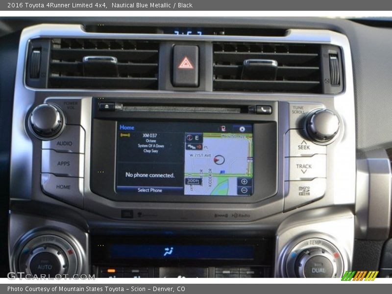 Nautical Blue Metallic / Black 2016 Toyota 4Runner Limited 4x4