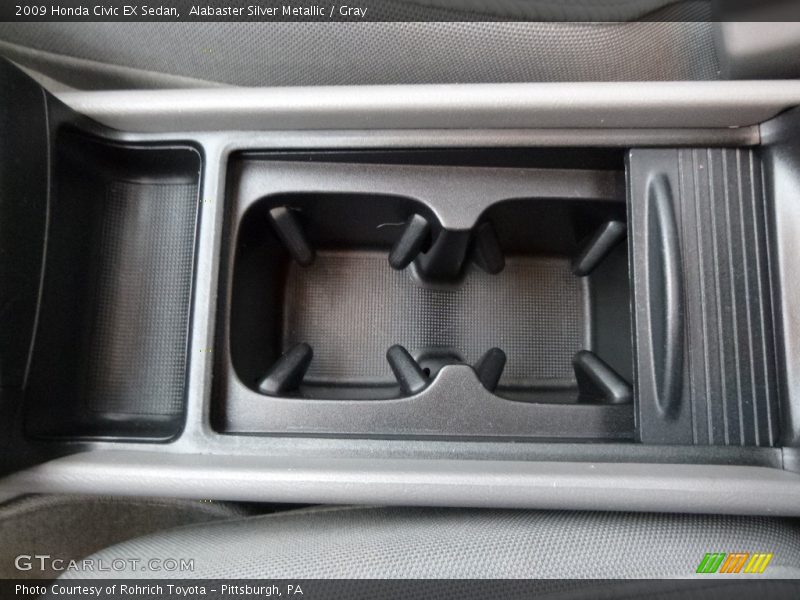 Alabaster Silver Metallic / Gray 2009 Honda Civic EX Sedan